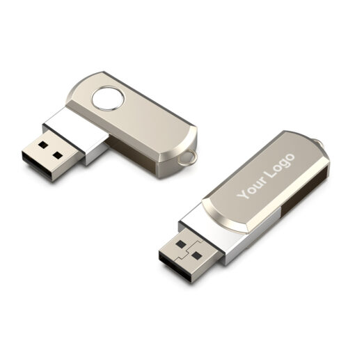 Mini USB giratorio de metal